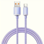 &Uuml;lim Kiirlaadimiskaabel: 120W 6A USB C T&uuml;&uuml;p!, Violetinė