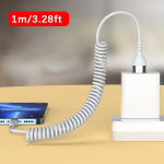 66W 5A USB C Kevadkaabel Kiirlaadimine Auto Tarvikud, Baltas