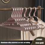 5tk Metallriidepuud, Libisemiskindel Riietehoiustamisriiulid, Rose Golden*5 vnt
