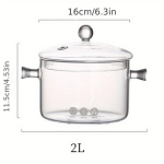 1tk Klaaspott, K&ouml;&ouml;gitarvikud, Kodutarbed, 14.0cm/15.01cm/16.0cm, 2L