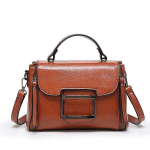 Naiste t&uuml;drukute k&auml;ekott Vintage Oil Nahast Lukk V&auml;ike kandiline kott &Otilde;lg Naiste T&uuml;druku Crossbody Bagbrown