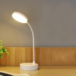 Kaasaegne H&auml;mardatav LED Laualamp - Plastikust &Ouml;&ouml;lamp Seadistatava Valgusega Magamistuppa, Elutuppa - USB-Toitega Kunstiline Dekoratiivlamp, Lauaplaadi Aksessuaar L&uuml;liti Kontrolliga - Patareivaba.