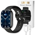 Nutikell LIVMAN AK9 tervise- ja vormisoleku j&auml;lgimise funktsioonidega, 2,2-tollise (5,59cm) HD-puutetundliku ekraaniga, erinevate spordirežiimide ja M2Wear rakenduse juhtimisega
