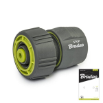 Kiirliitmik voolikule 3/4" Bradas LIME LINE SOFT STOP-funktsiooniga