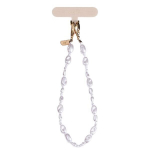 UNIQ Coehl Perla Handstrap uniwersalny sznurek do telefonu na rękę biały|white pearl