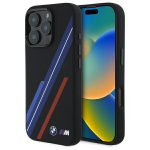 BMW BMHMP16X23SSPK iPhone 16 Pro Max 6.9" czarny|black hardcase Silicone Random Lines MagSafe