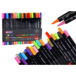 Set of 36 double-sided markers for ceramics, glass and clothes