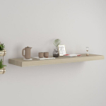 vidaXL seinariiul, tammev&auml;rvi, 90 x 23,5 x 3,8 cm MDF