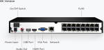 Reolink videosalvesti NVS16 Network Video Recorder, 16-Channel PoE NVR for 24/7 Continuous Recording, must