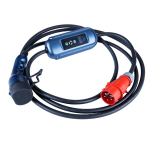 Elektriauto laadija AK-EC-12 CEE 5pin / Type2 LCD 3-faasiline 16A 11kW 5m