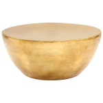 vidaXL kohvilaud sepistatud alumiiniumist 70 x 30 cm messing