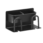 Vannitoatarvikud,seinale paigaldatav hambaharjahoidja | Elektriline harja- ja hambapastariiul | Vannitoa sisustus, must stiil1