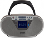 Multimeediapleier Kaasaskantav CD DAB+ Bluetooth boombox Aiwa BBTU-500DAB/SL, 6 W RMS, USB