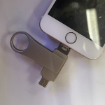 USB pulk M&auml;lupulk iPhoneile/iPadile, Fotopulk Type-C portiga Android telefonidele, K&otilde;rge kiirusega USB 3.0 v&auml;lism&auml;lu PC/Macile puute-IDga., Sidabrinis