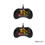 (C3 2 JUODAS)Originalus Betop BEITONG USB laidinis žaidimų pultas Arcade Fighting Joystick žaidimų valdymas, skirtas Android TV / asmeniniam kompiuteriui / &bdquo;Steam&ldquo;, &bdquo;Street Fighter&ldquo;, &bdquo;Tekken 7&ldquo;