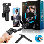 Professionaalne 3-telje gimbal koos traadita kaugjuhtimispuldiga Tokqi M02 Android ja iOS