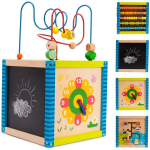 Puidust hariduslik kuubik Sun Baby, 25x25x44 cm