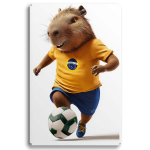 Laste noorte maal Capybara jalgpallur koos capybaraga 60x90