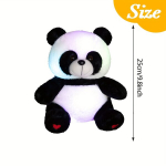 Helendav Panda LED Kaisu Loom &Ouml;&ouml;lamp - Pehme M&auml;nguasi Lastele, 25 cm / 9,8 colio