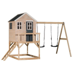Puumaja lastele, m&auml;nguv&auml;ljak kiigega, Wendi Toys M27G, hall, 192 x 405 x 242 cm