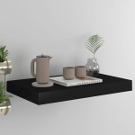 vidaXL seinariiul, must, 40 x 23 x 3,8 cm MDF