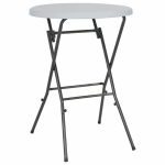 vidaXL kokkupandav baarilaud, valge, 80 x 110 cm, HDPE