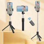 Viimane mobiiltelefoni selfiepulk, kokkupandav automaatne 360-kraadine statiiv.