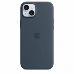 Apple kaitsekest Silicone case with MagSafe for iPhone 15 Plus - storm Blue