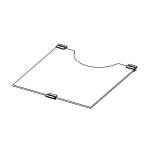 Klaasist vahesein Aquael Optibent 20, valge