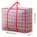Suur Mahutavusega Kohver, Triibuline Kokkupandav Kott, Tolmukindel Hoidik. , 50*32*23cm Raudona