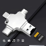 Sobib IOS adapter, Android Huawei Type-C telefoni nelja-&uuml;hes multifunktsionaalne kaardilugeja, TF-kaart USB 2.0.