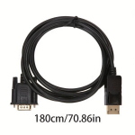 DP VGA 179.98cm &Uuml;henduskaabel, DP VGA Meesmest Meesmest, Arvuti Graafikakaart
