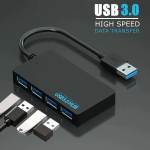 Ultra-&otilde;huke 4-port USB 3.0 jaotur - Kiires andmesplitter arvutile, MacBookile, PS4/PS5-le, Xboxile, klaviatuurile, s&uuml;learvutile, printerile ja hiirele