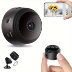Bezvadu mini novēro&scaron;anas kamera ar WiFi, melna