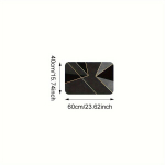 1tk Loov Geomeetriline Vaip, Kuldsed Jooned, Kerge ja Pestav Mat., 16x24 colių / 40x60 cm