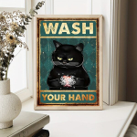 Plakat must kass, 21x30 cm (8,27x11,81 colio)
