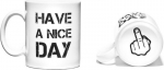 Tass Have a nice day, valge