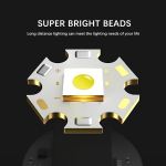 V&otilde;imas 30W LED Taskulamp, 2000m Pikk Valgustus, Laetav USB, 3 Režiimi Veekindel., Su 18650 baterija