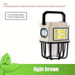 Mitmek&uuml;lgne P&auml;ikese- ja Usb-Laetav Matkatuli - 3-Režiimi, Kaasaskantav Konksuga, Usb-V&auml;ljundiga, Sobib V&auml;ljas Kalap&uuml;&uuml;giks., Ruda