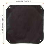 Konditsioneeri kate 1 tk, 91 * 91 cm / 35,8 colio * 35,8 colio