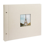 USB pulk Goldbuch fotoalbum Bella Vista 39x31 cm, 40 valged lehek&uuml;ljed, beež, kruvialbum