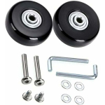 M&ouml;&ouml;blirattad, kohvrirattad: "Kohvrite asenduskomplekt | Mute kummirattad 45 mm l&auml;bim&otilde;&otilde;duga"