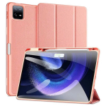 Dux Ducis Domo Tri-Fold PU Nahast Raamatute Stendi Karp Xiaomi Pad 7 / 7 Pro 11.2'' Roosa