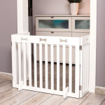 TRIXIE 3-osaline puidust kaitsepiird 82x124x61cm, valge