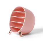 Vannitoatarvikud, Luksuskosmeetika hoiukarp lauaarvutile, kulmupliiatsiga huulepulk, lauv&auml;rv Lip Glaze lauariiul, Pink-Strip