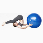 Muud fitness-tooted, joogapall, plahvatuskindel koorimispall fitness-jooga tasakaalutreeninguks pumbaga, sinine - 55 cm