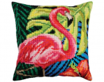 Tikkimiskomplekt padi "Roosa flamingo" Collection D'Art 40x40cm