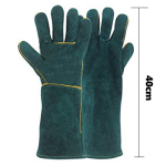 T&ouml;&ouml;kindad, Lemmikloomade hammustusvastased kindad t&auml;isvoodriga t&auml;isnahast pikendatud kriimustusvastane t&auml;isnahast keevitust&ouml;&ouml;tlus, 16 tolli