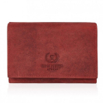 Naiste nahast rahakott punane RFID vintage Paolo Peruzzi T-33-RD