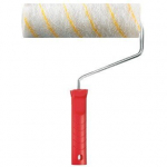 Rullis ar kātu 18cm &Oslash;40mm, 12mm, poliakrils, dzeltena svītra